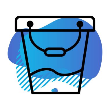 Bahçe işlerinin vektör illüstrasyonu, bahçe aletleri kavramı