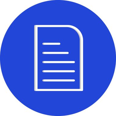 vektör Belgesi simgesi, basit vektör illüstrasyonu