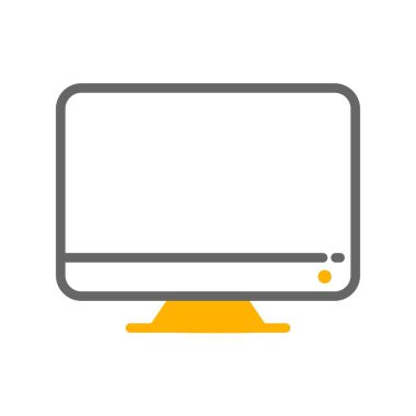 bilgisayar simgesi vektörü beyaz arkaplanda izole edildi