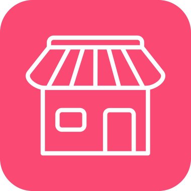 dükkan simgesi vektör illüstrasyonu