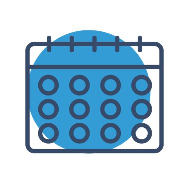  Vektör Takvim Simgesi, illüstrasyon