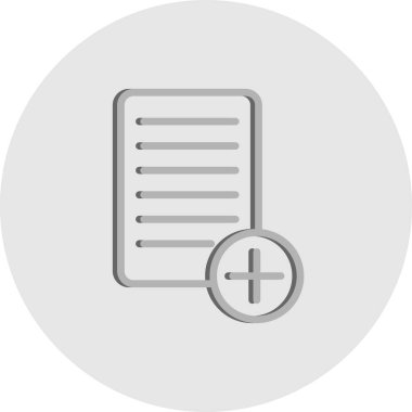 vektör Belgesi simgesi, basit vektör illüstrasyonu