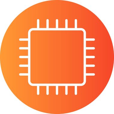 Vektör yonga simgesi, illüstrasyon