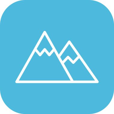 vektör dağ simgesi, illüstrasyon