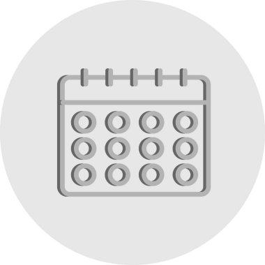  Vektör Takvim Simgesi, illüstrasyon