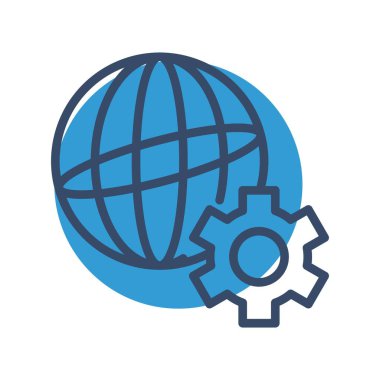 vektör dünyası simgesi, illüstrasyon