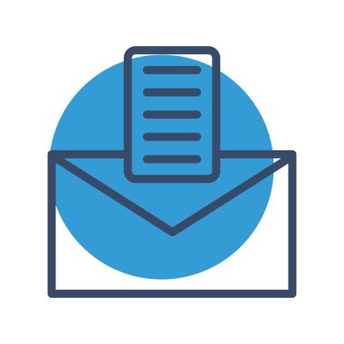 vektör e- posta simgesi, basit vektör illüstrasyonu