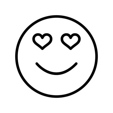 Gülümseme simgesi, vektör illüstrasyonu