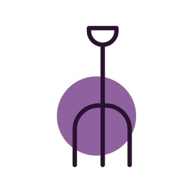 Bahçe işlerinin vektör illüstrasyonu, bahçe aletleri kavramı