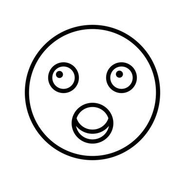 yüz ifadesi simgesi vektör illüstrasyon tasarımı