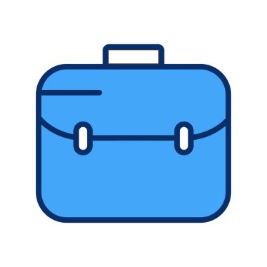  evrak çantası simgesi, basit vektör illüstrasyonu