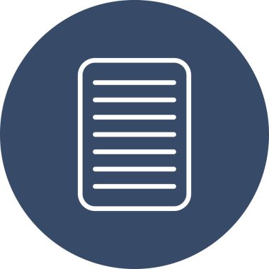 belge vektör simgesi. klip işareti.