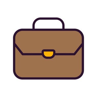  evrak çantası simgesi, basit vektör illüstrasyonu