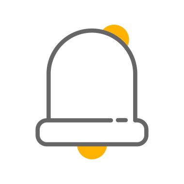 Çan simgesi, basit vektör illüstrasyonu