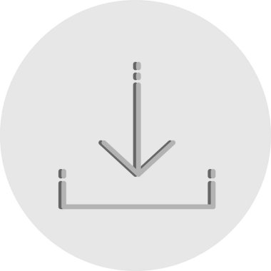 Simge indir, basit vektör illüstrasyonu