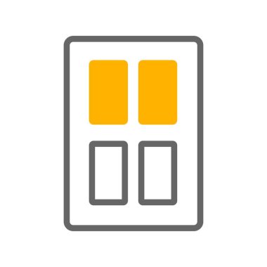 Modern b 'nin vektör illüstrasyonunda pil eksikliği