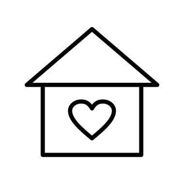 ev simgesi, vektör illüstrasyonu