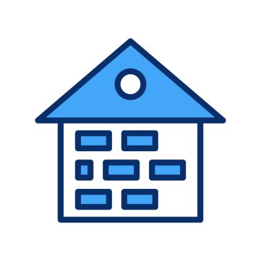 Beyaz arka planda izole edilmiş siyah renkli ev simgesi. ev sembolü çizimi.