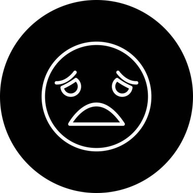 Çizgi film yüzünün vektör illüstrasyonu