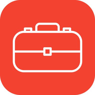  evrak çantası simgesi, basit vektör illüstrasyonu