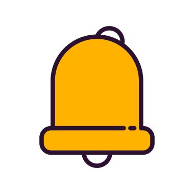 Çan simgesi, basit vektör illüstrasyonu