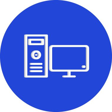 bilgisayar simgesi, vektör illüstrasyonu.