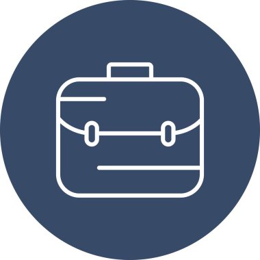  evrak çantası simgesi, basit vektör illüstrasyonu