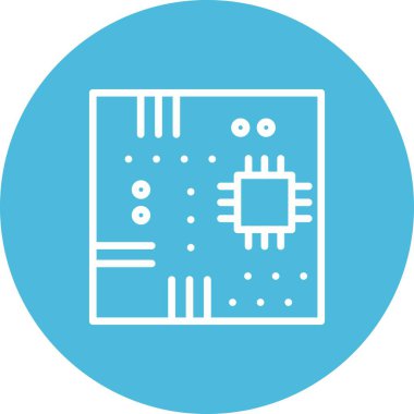 vektör ana kart simgesi, illüstrasyon