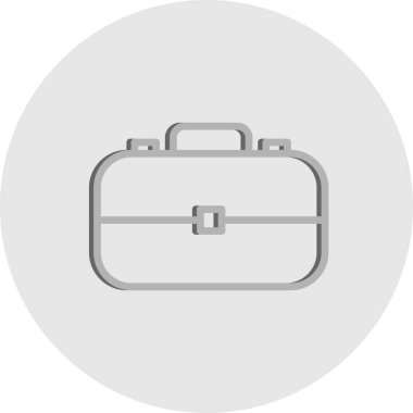  evrak çantası simgesi, basit vektör illüstrasyonu