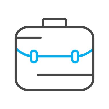  evrak çantası simgesi, basit vektör illüstrasyonu