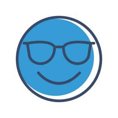 yüz ifadesi simgesi vektör illüstrasyon tasarımı