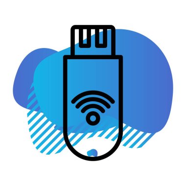 vektör usb simgesi, basit vektör illüstrasyonu