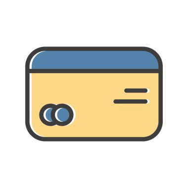 vektör kredi kartı ico