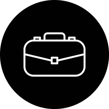  evrak çantası simgesi, basit vektör illüstrasyonu