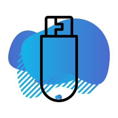 vektör usb simgesi, basit vektör illüstrasyonu