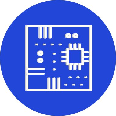 vektör anakart web simgesi, illüstrasyon