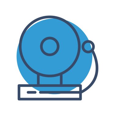 Çan simgesi, basit vektör illüstrasyonu