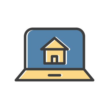 Ev simgesi vektör illüstrasyonu