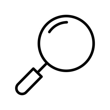 Arama simgesi, basit vektör illüstrasyonu