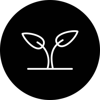 vektör bitki simgesi, illüstrasyon