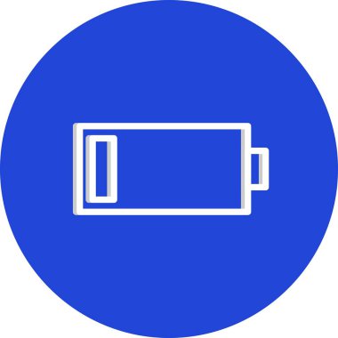 Pil simgesi, basit vektör illüstrasyonu