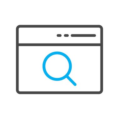 Seo simgesinin vektör illüstrasyonu, pazarlama kavramı 