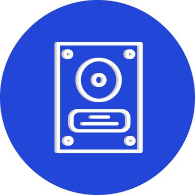 vektör sabit disk web simgesi, illüstrasyon