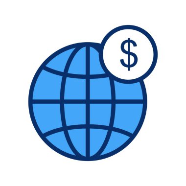 vektör dünyası simgesi, illüstrasyon