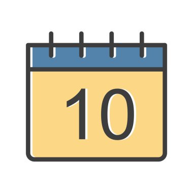  Vektör Takvim Simgesi, illüstrasyon