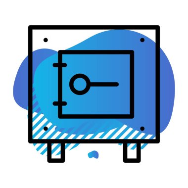 Vektör Kilit simgesi, illüstrasyon