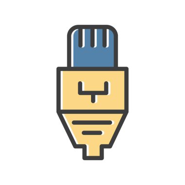 Ethernet vektör simgesi, illüstrasyon