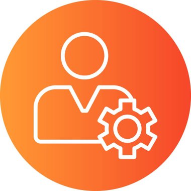 vektör profil simgesi, basit vektör illüstrasyonu