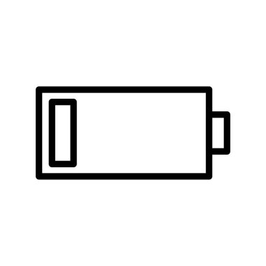 Pil simgesi, basit vektör illüstrasyonu