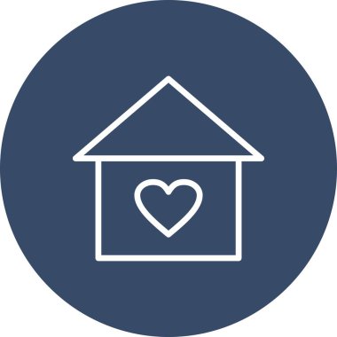 Ev simgesi vektör illüstrasyonu